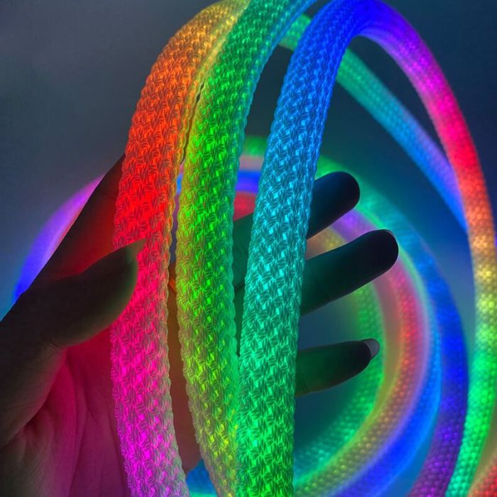 Розумна Неонова LED Стрічка-Шланг RGB (5 м): Гнучкий Водонепроникний Неон для Будинку та Вулиці