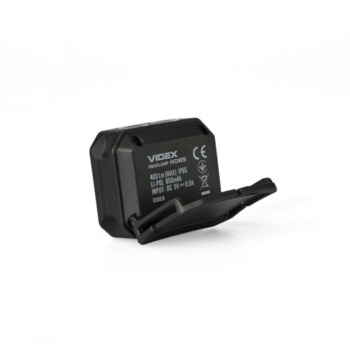 Налобний ліхтар акумуляторний VIDEX VLF-H085 400Lm USB-C вологозахищений IP65