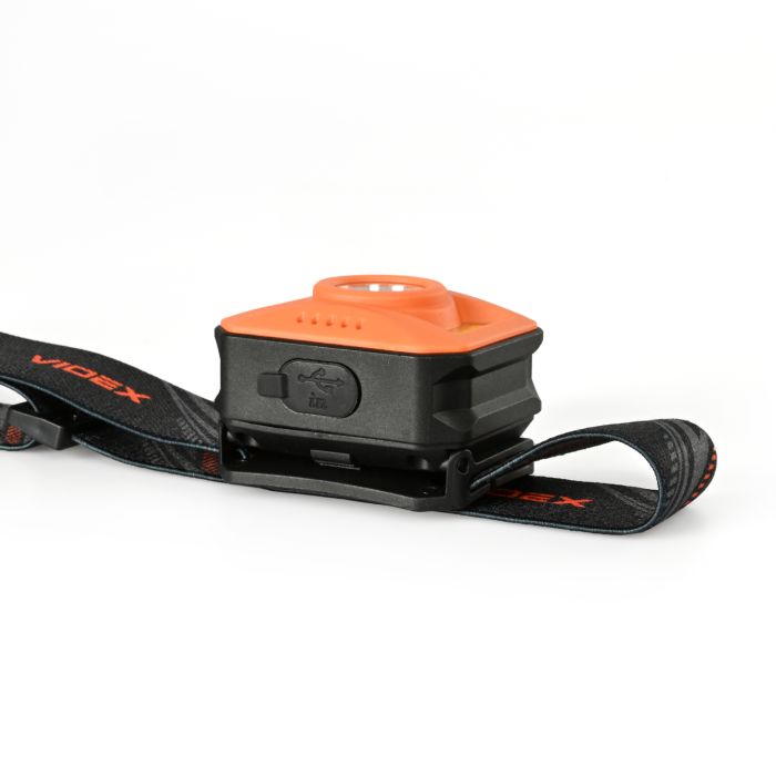 Налобний ліхтар акумуляторний VIDEX VLF-H085 400Lm USB-C вологозахищений IP65