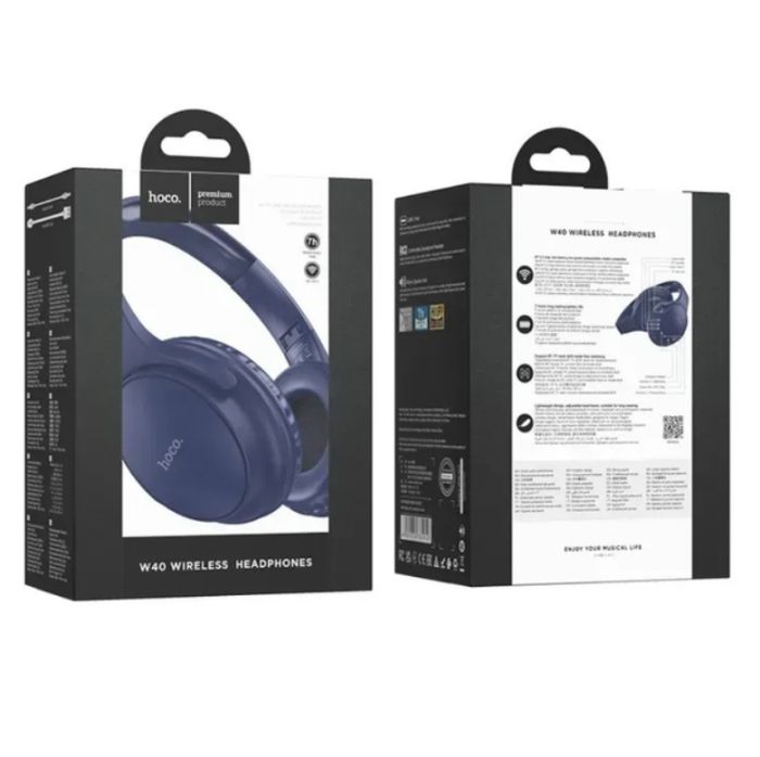 Навушники накладні бездротові HOCO W40 Mighty Black