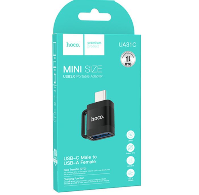 Перехідник HOCO UA31C OTG Type-C male to USB female