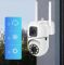 Вулична поворотна камера відеоспостереження (2 об'єктиви) WiFi, від мережі, Dual Lens