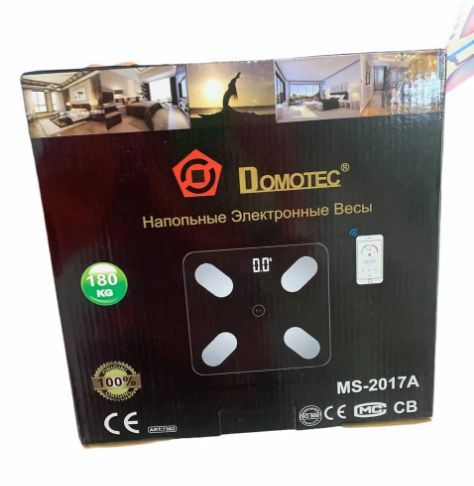 Смарт-Вага підлогова Domotec 180 kg з додатком на телефон