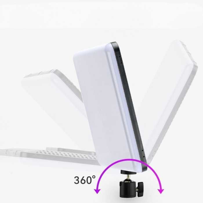 LED прожектор для фото-відео зйомки RGB  з пультом, відеосвітло