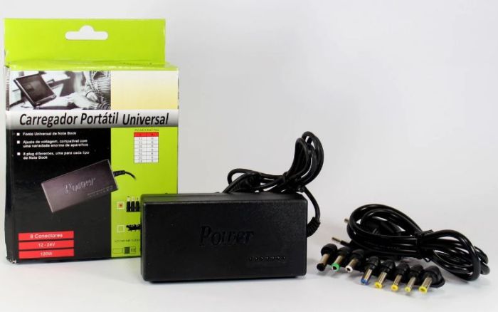 Адаптер універсальний для ноутбука 120W DELL, ACER, HP, Samsung, Asus