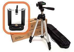 Штатив для лазерного рівня, фото-відеозйомки  134см. плавний хід 