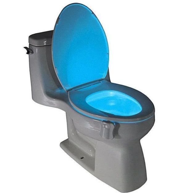 LED-підсвітка для унітазу з датчиком руху. 8 кольорів