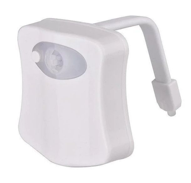 LED-підсвітка для унітазу з датчиком руху. 8 кольорів