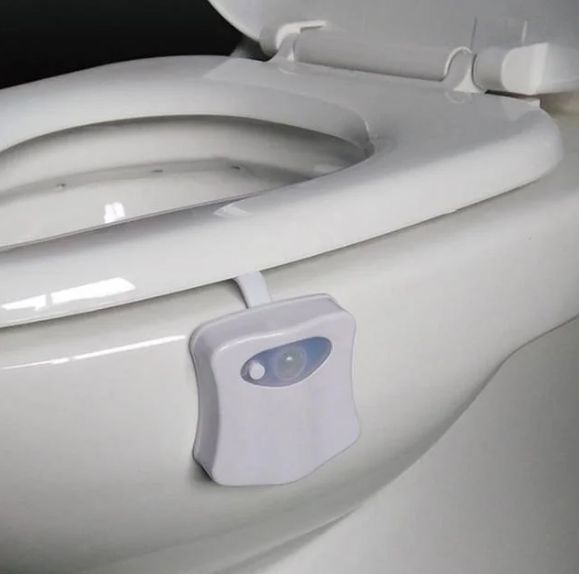 LED-підсвітка для унітазу з датчиком руху. 8 кольорів