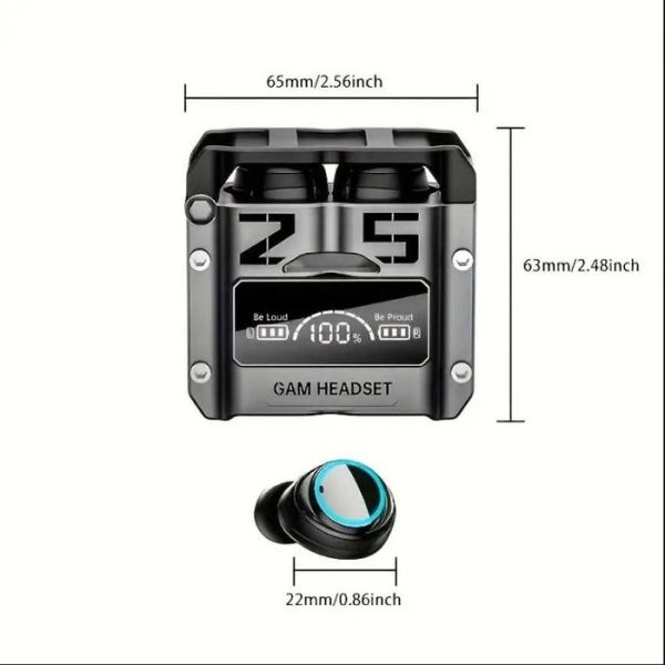 Бездротові Bluetooth TWS навушники механічні армовані  ігрові