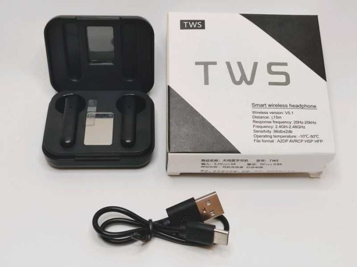 Бездротові Bluetooth-Навушники З Цифровим Дисплеєм Bakeey L12 TWS