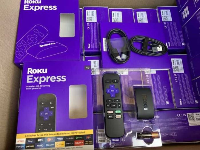 Смарт ТВ приставка Медіаплеєр Roku Express HD, 4K, HDR