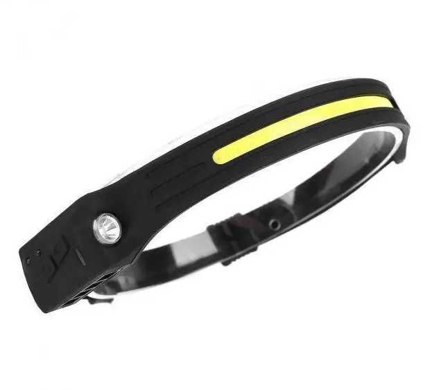 Налобний ліхтар акумуляторний з сенсором  Induction headlamp XPE+COB