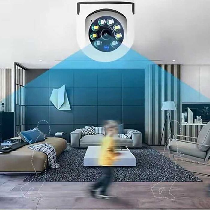 Поворотна Wi-Fi камера-лампочка 360° відеоняня, нічна зйомка