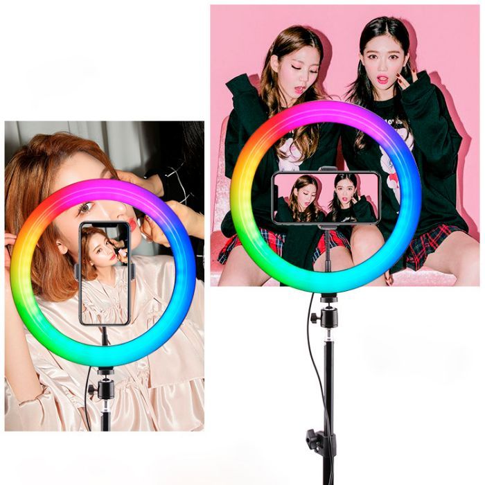 Кільцева LED лампа RGB 33 см