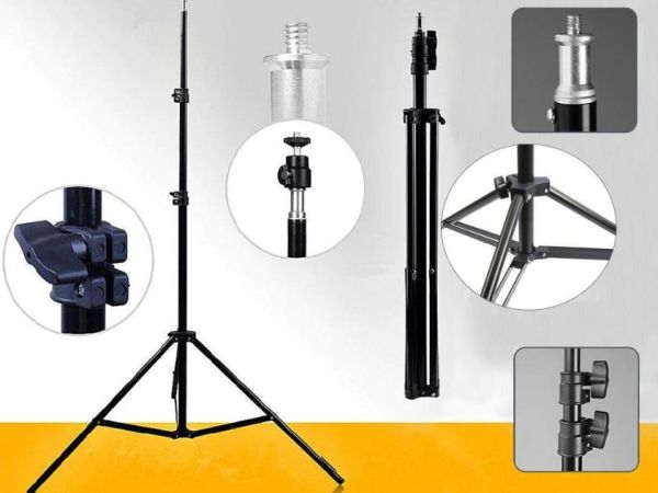 Штатив для кільцевої лампи, Студійна фото стійка 2.1м
