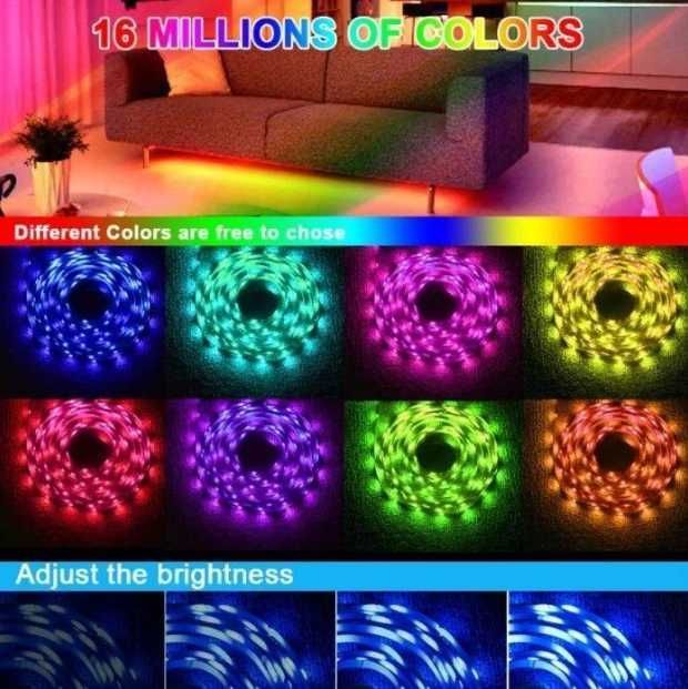 Світлодіодна RGB Стрічка SF-20 (5 м, USB): Пульт Bluetooth Додаток