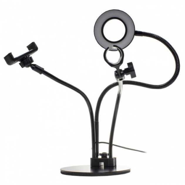Набір Блогера 3-в-1: LED Кільце, Тримачі для Телефону та Мікрофона