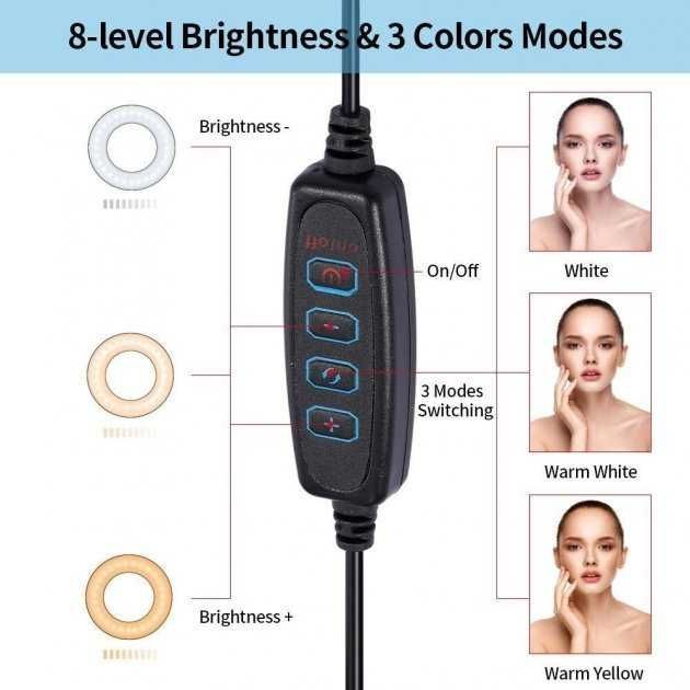 Набір Блогера 3-в-1: LED Кільце, Тримачі для Телефону та Мікрофона