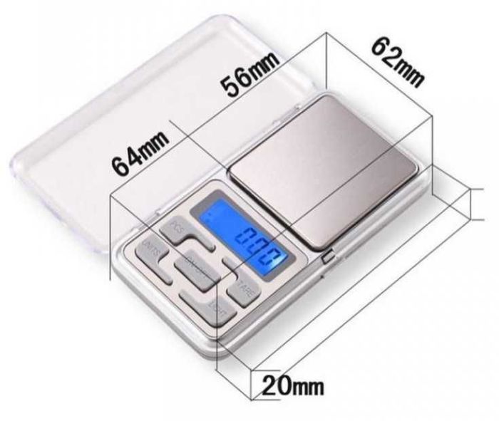 Вага ювелірна ACS 200gr / 0.01g, кишенькові міні ваги, електронні ваги