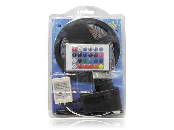 КОМПЛЕКТ Світлодіодна LED лента RGB Всі кольори 12V 5 метрів Пульт