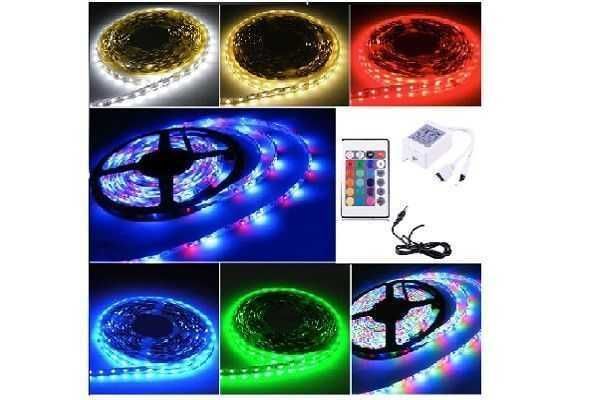 КОМПЛЕКТ Світлодіодна LED лента RGB Всі кольори 12V 5 метрів Пульт