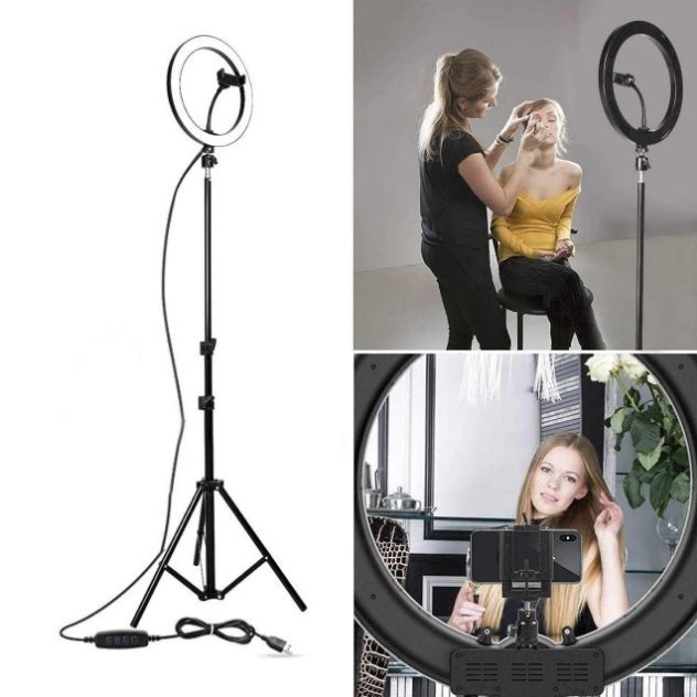 Селфі-лампа Led кільце велике (10 ")