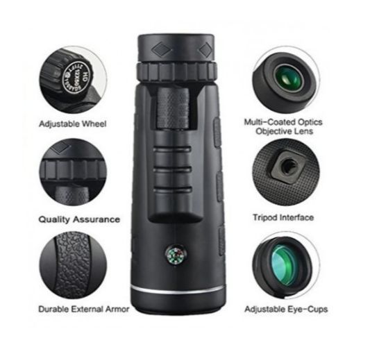 Монокуляр з кріпленням для телефону та штативом