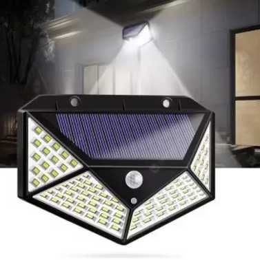 Ліхтар вуличний з датчиком руху на сонячній батареї  100 LED