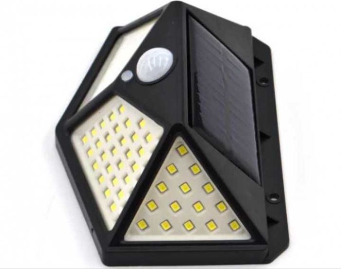 Ліхтар вуличний з датчиком руху на сонячній батареї  100 LED