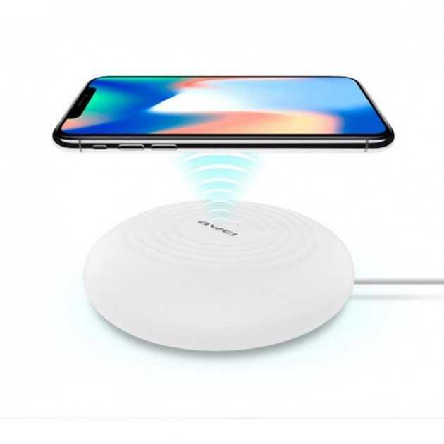 Бездротова зарядка з підсвічуванням 7 кольорів 10W 7 COLOR AWEI W7