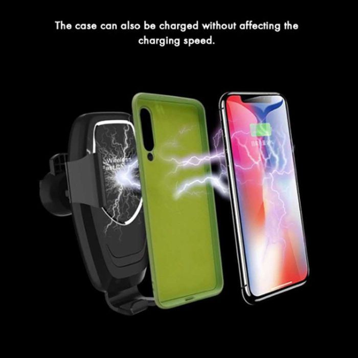 Автотримач THF-K80  із Бездротовою Зарядкою Qi