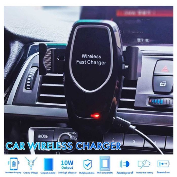 Автотримач THF-K80  із Бездротовою Зарядкою Qi