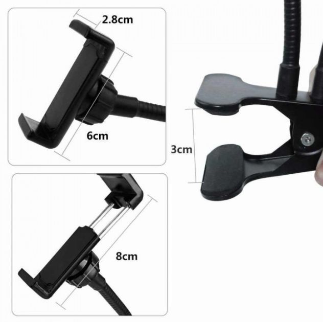 Селфі-кільце LED-лампа кільцева з кріпленням 3 режими