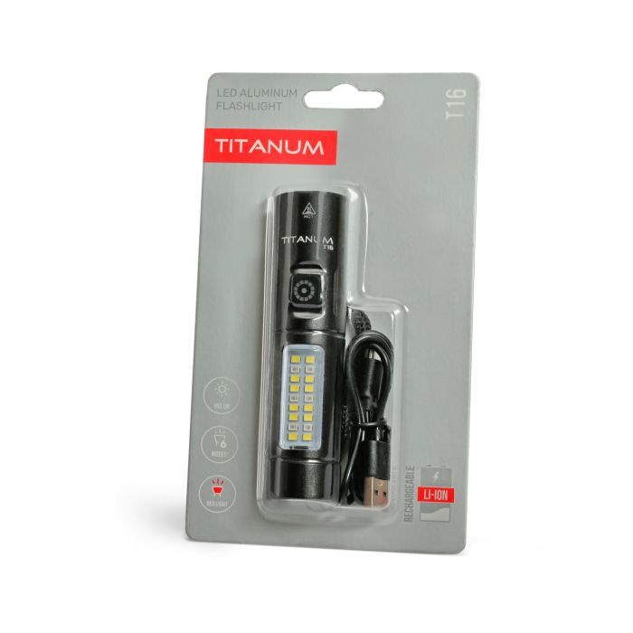 Ліхтар ручний акумуляторний TITANUM TLF-T16 160Lm USB-C алюмінієвий