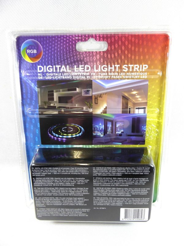 Світлодіодна LED стрічка з пультом Digital RGB 24V (5m)