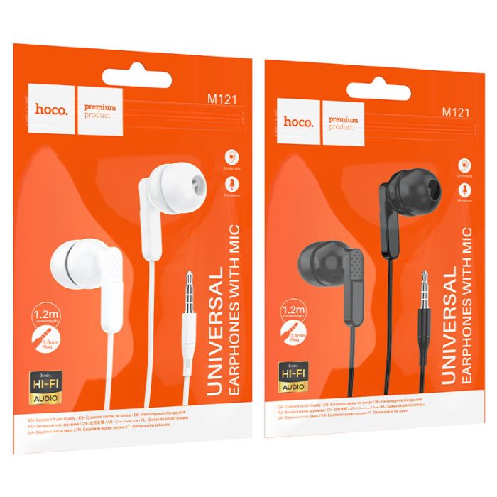 Навушники HOCO M121 Bright universal earphones with microphone