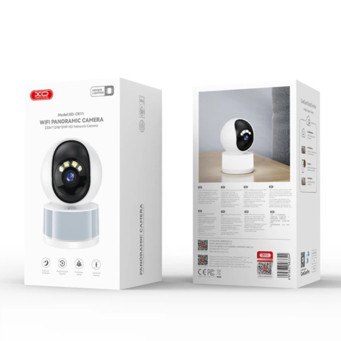 Розумна Wi-Fi камера XO CR11 3MP (2K) Color Night Vision