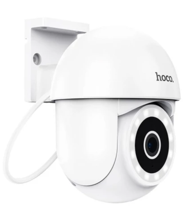 Розумна Wi-Fi камера HOCO D2 зовнішня PTZ 3MP (2K) Smart Life