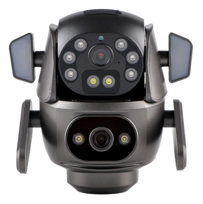 Вулична IP-камера XO CR04 Robot Dual Screen 4MP Wi-Fi IP66