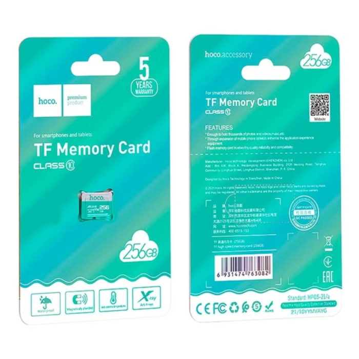 Карта пам'яті HOCO MicroSDXC 256GB High Speed Class 10 (U1)