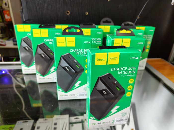 Павербанк HOCO J102A Cool 20000mAh 20W PD/QC Black