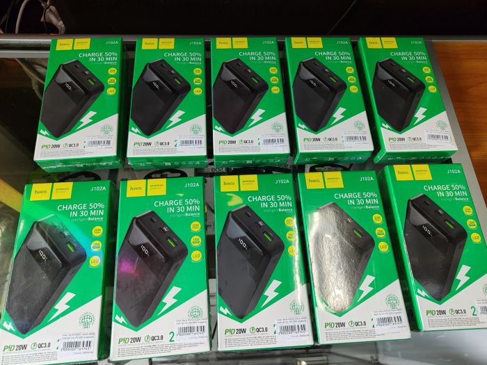 Павербанк HOCO J102A Cool 20000mAh 20W PD/QC Black