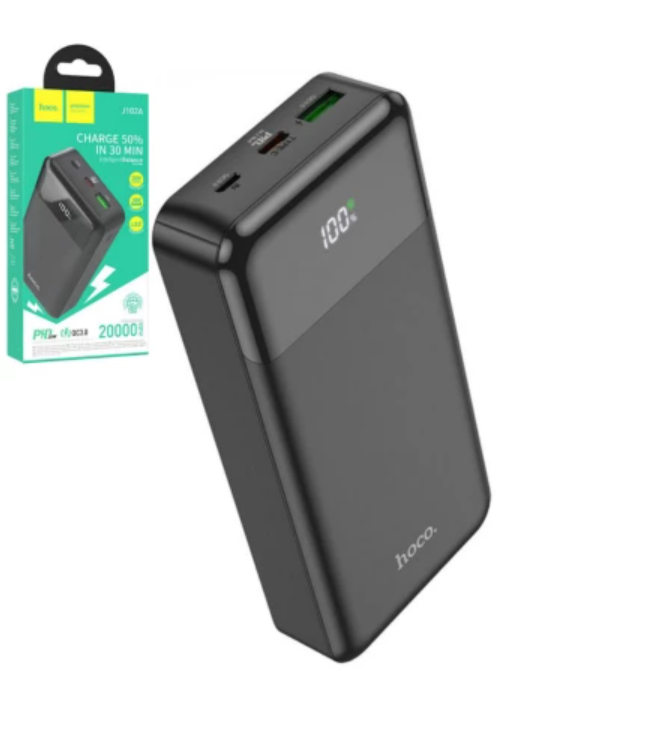 Павербанк HOCO J102A Cool 20000mAh 20W PD/QC Black