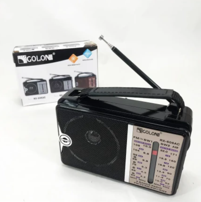 РАДІОПРИЙМАЧ GOLON RX-606AC (FM/AM/SW1-2) — УНІВЕРСАЛЬНЕ ЖИВЛЕННЯ