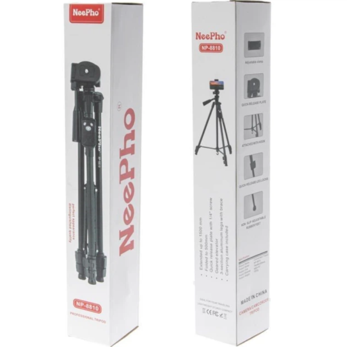 Універсальний штатив-трипод NeePho NP-8810 (129 см) з Bluetooth-пультом та знімним майданчиком