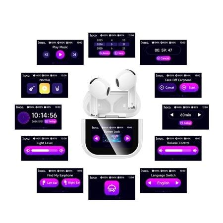Бездротові Bluetooth навушники Hoco EW82 Sparkle із сенсорним дисплеєм