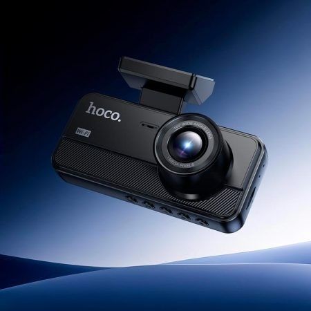 Автомобільний відеореєстратор на 3 камери Hoco DV15 автореєстратор з Wi-Fi та камерою заднього виду