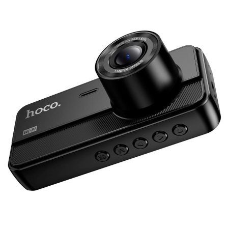 Автомобільний відеореєстратор на 3 камери Hoco DV15 автореєстратор з Wi-Fi та камерою заднього виду