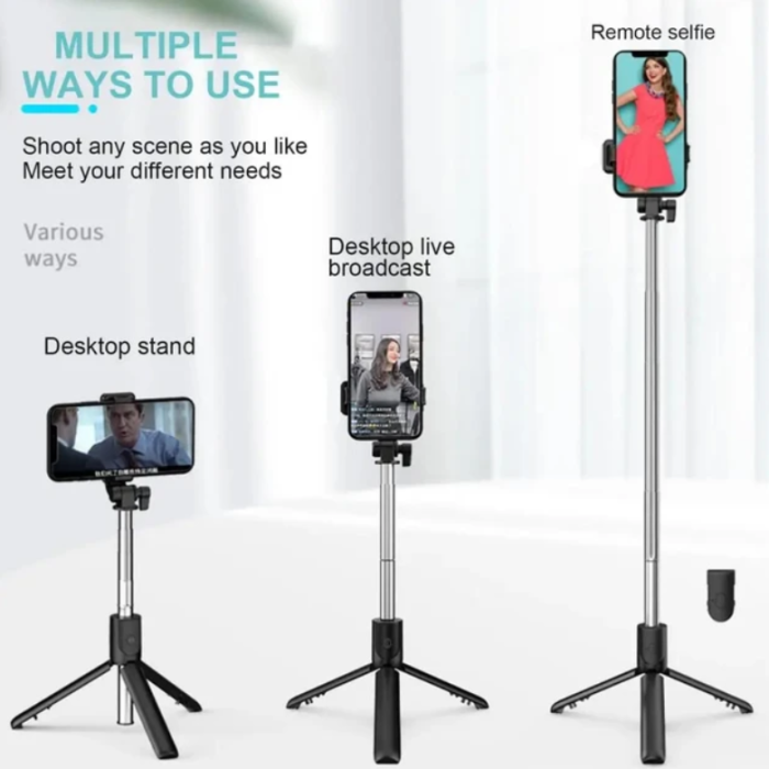 Selfie Stick R1: Професійний Штатив-Монопод 2-в-1 з Bluetooth-Пультом
